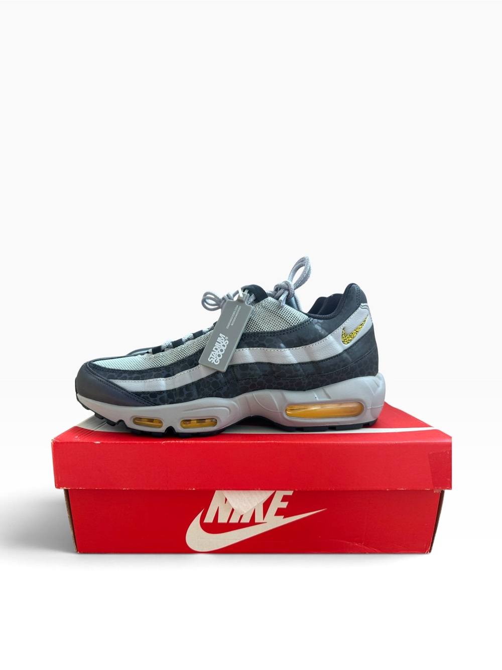 NWT Nike Air Max 95 SE Reflective Safari Off Noir Amarillo BQ6523-001 Mens 11.5